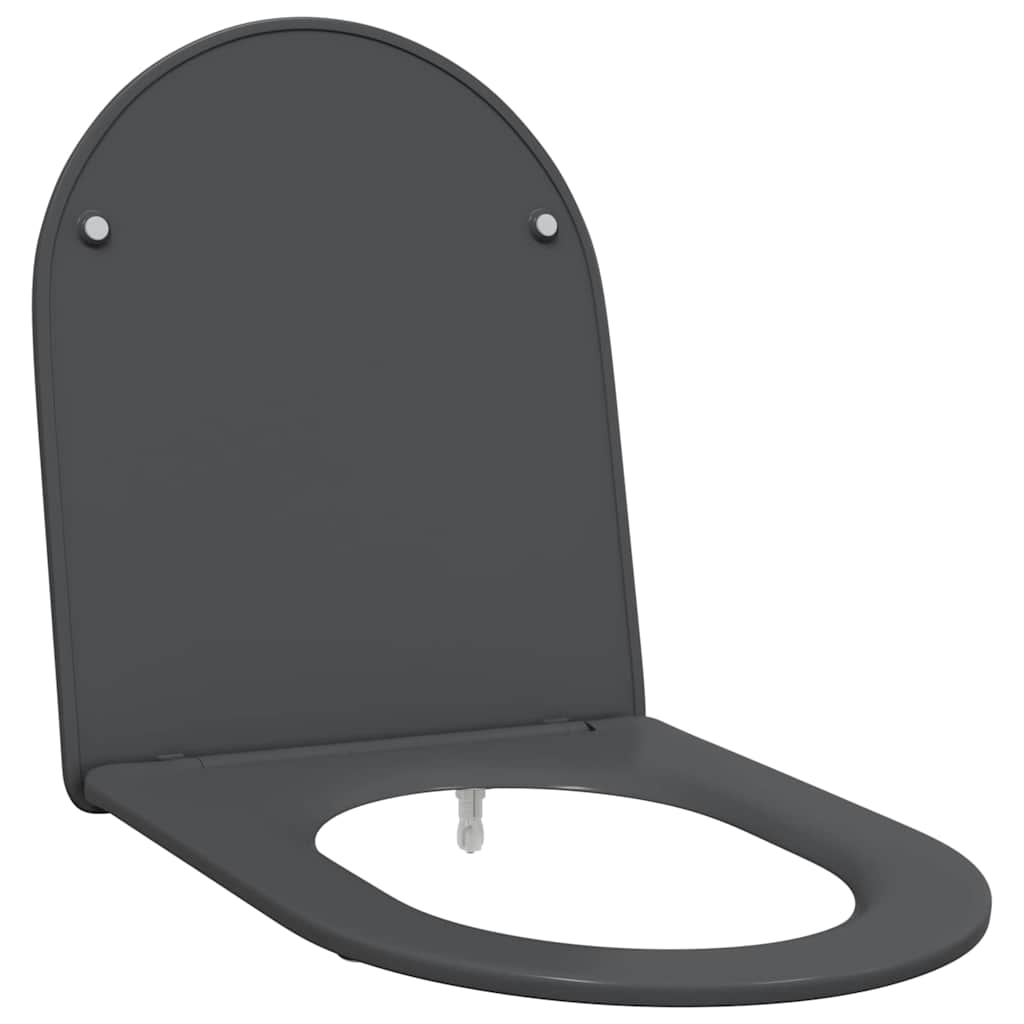 Toalettsete Antrasitt 47 x 36 x 3,4 cm Duroplast