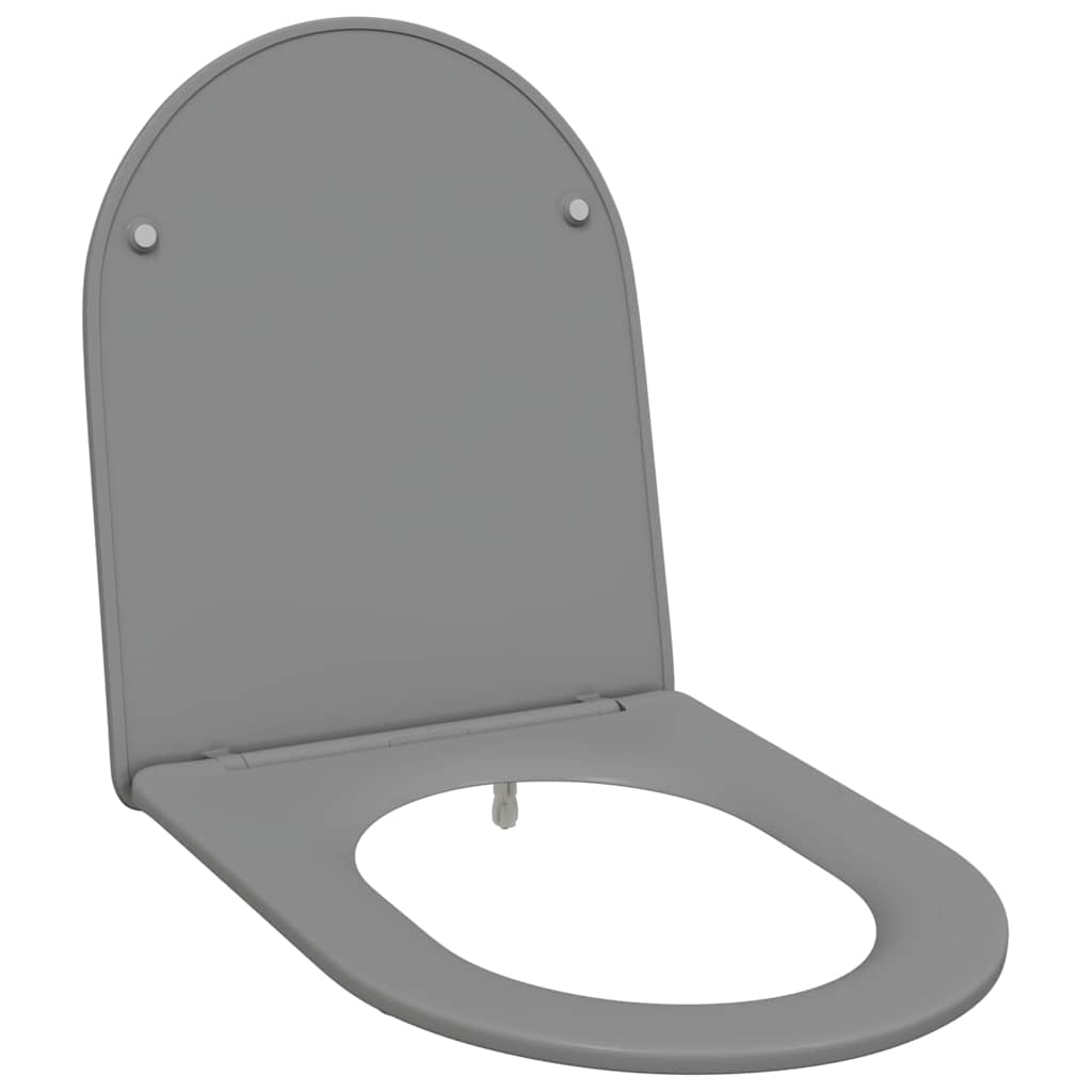 Toalettsete Grå 47 x 36 x 3,4 cm Duroplast