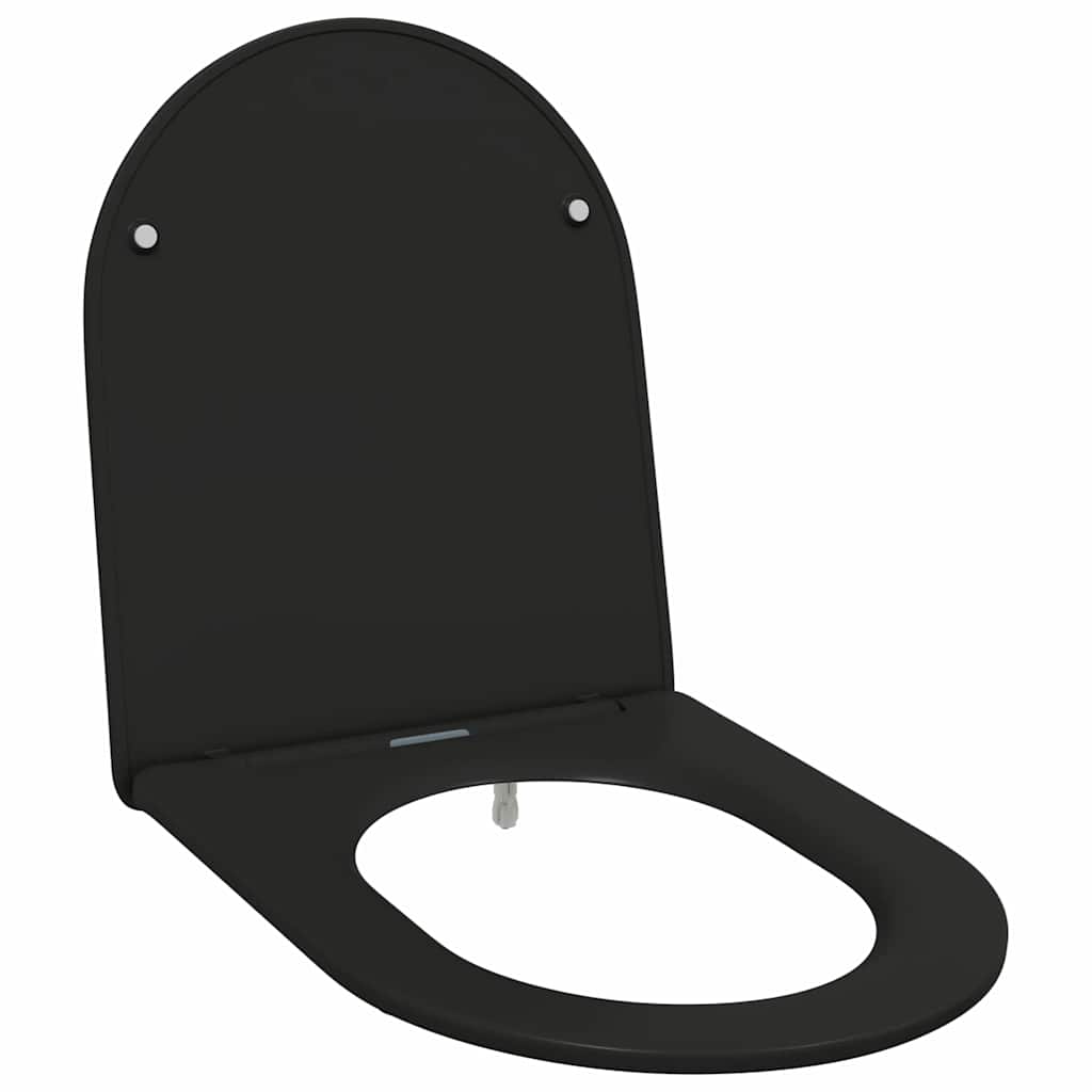Toalettsete Svart 47 x 36 x 3,4 cm Duroplast