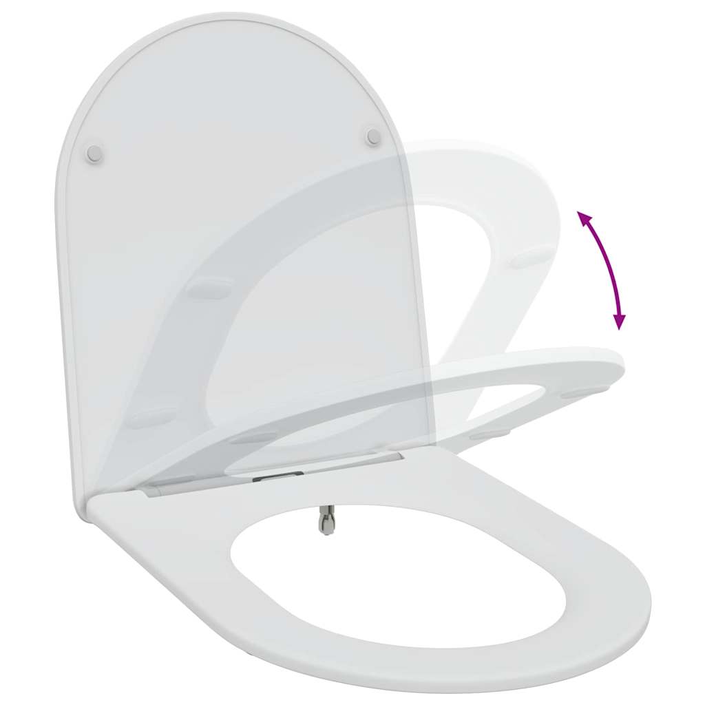 Toalettsete Hvit 47 x 36 x 3,4 cm Duroplast