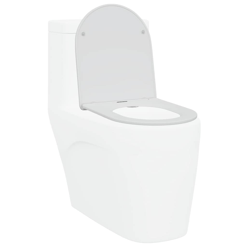 Toalettsete Hvit 47 x 36 x 3,4 cm Duroplast