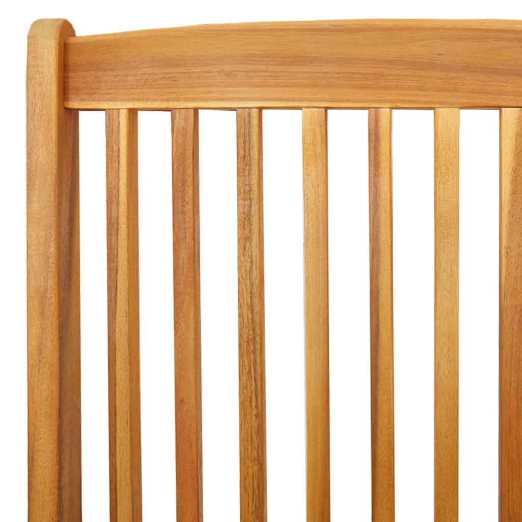 Sammenleggbart stol med pute 6 pcs Hvit 49 x 57.5 x 92cm