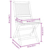 Sammenleggbart stol med pute 6 pcs Hvit 49 x 57.5 x 92cm