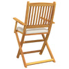 Sammenleggbart stol med pute 6 pcs Hvit 49 x 57.5 x 92cm