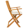 Sammenleggbart stol med pute 6 pcs Hvit 49 x 57.5 x 92cm