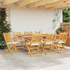 Sammenleggbart stol med pute 8 pcs Hvit 49 x 57.5 x 92cm