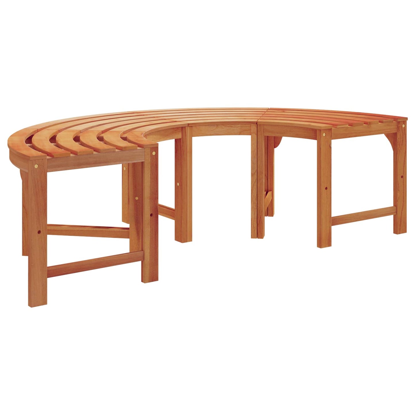 Trebens 2 pcs Naturlig 160 x 80 x 45cm Solid Eucalyptus Tre