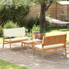 Hagesofa Set 3 pcs Brun 75 x 45 x 38cm Massivt akasietre