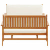 Hagesofa Set 3 pcs Brun 75 x 45 x 38cm Massivt akasietre