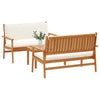 Hagesofa Set 3 pcs Brun 75 x 45 x 38cm Massivt akasietre