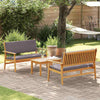 Hagesofa Set 3 pcs Brun 75 x 45 x 38cm Massivt akasietre