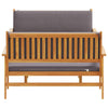Hagesofa Set 3 pcs Brun 75 x 45 x 38cm Massivt akasietre