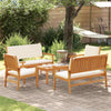 Hagesofa Set 5 pcs Brun 75 x 45 x 38cm Massivt akasietre