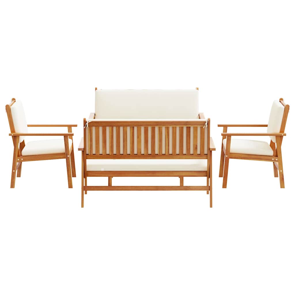 Hagesofa Set 5 pcs Brun 75 x 45 x 38cm Massivt akasietre