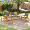Hagesofa Set 6 pcs Brun 45 x 45 x 38cm Massivt akasietre