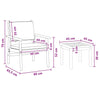 Hagesofa Set 6 pcs Brun 45 x 45 x 38cm Massivt akasietre