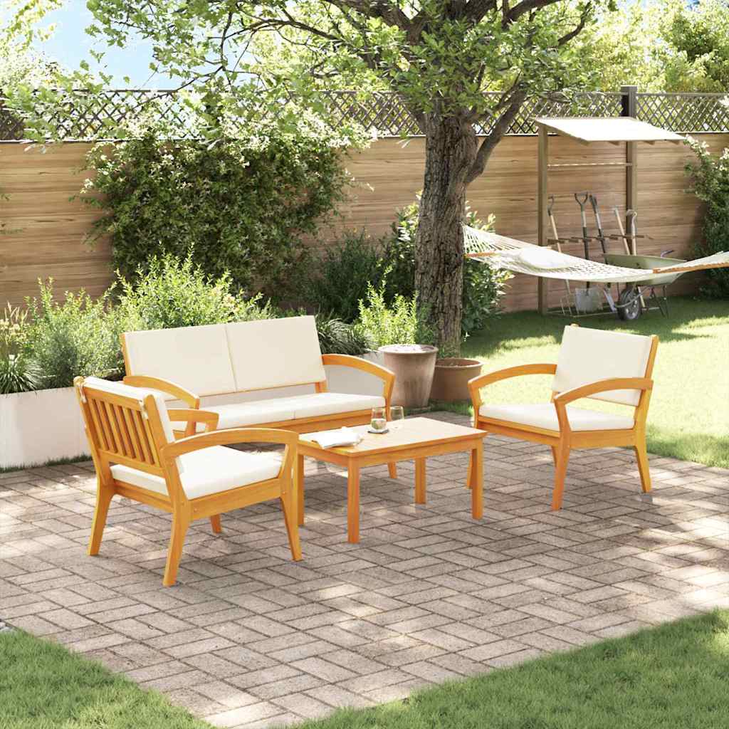 Bistrosett 4 pcs Brun 75 x 45 x 38cm Massivt akasietre