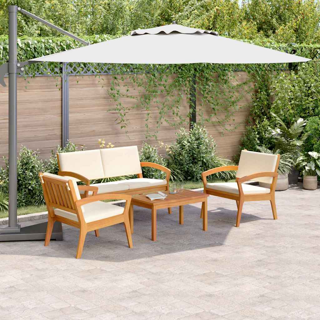 Bistrosett 4 pcs Brun 75 x 45 x 38cm Massivt akasietre