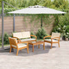 Bistrosett 4 pcs Brun 75 x 45 x 38cm Massivt akasietre