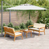 Bistrosett 3 pcs Brun 75 x 45 x 38cm Massivt akasietre