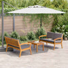 Bistrosett 3 pcs Brun 75 x 45 x 38cm Massivt akasietre