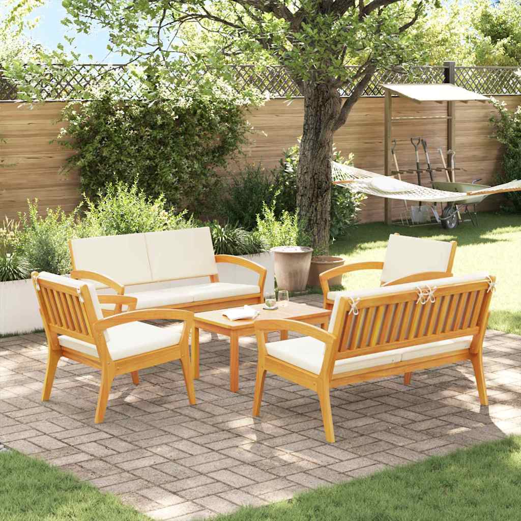 Bistrosett 5 pcs Brun 75 x 45 x 38cm Massivt akasietre