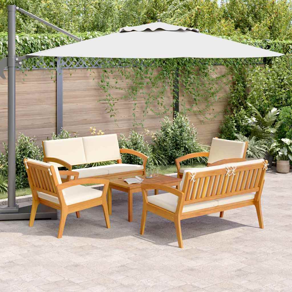 Bistrosett 5 pcs Brun 75 x 45 x 38cm Massivt akasietre