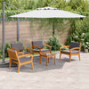 Bistrosett 5 pcs Brun 45 x 45 x 38cm Massivt akasietre