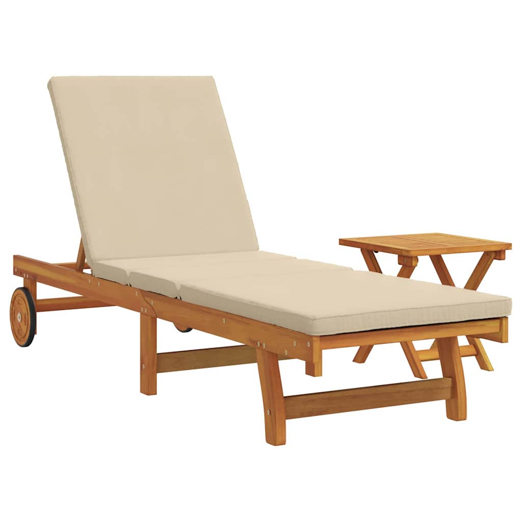 Solstol 1-person 2 pcs Brun Solid akasietre
