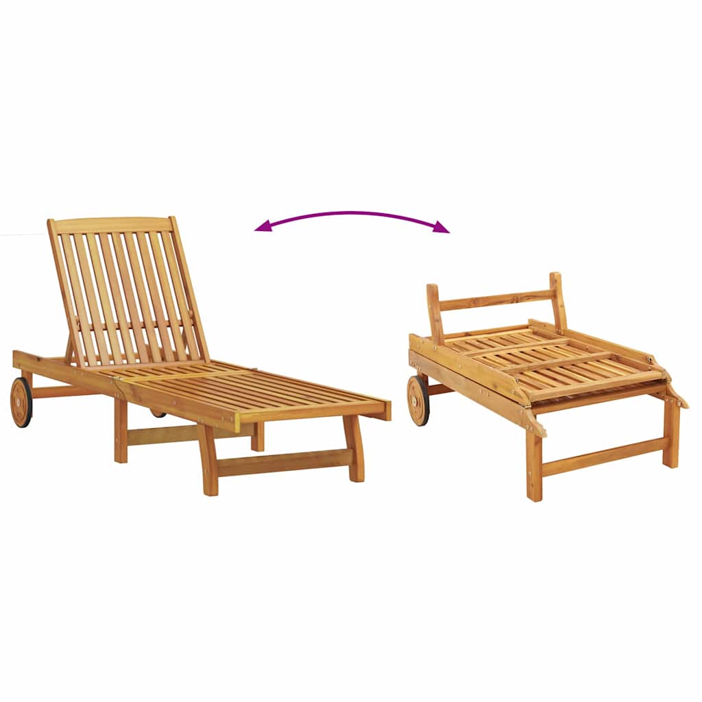Solstol 1-person 2 pcs Brun Solid akasietre