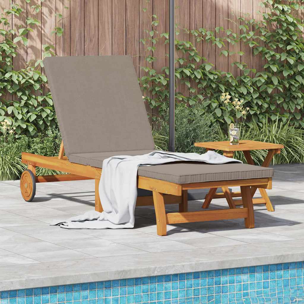 Solstol 1-person 2 pcs Brun Solid akasietre vidaXL