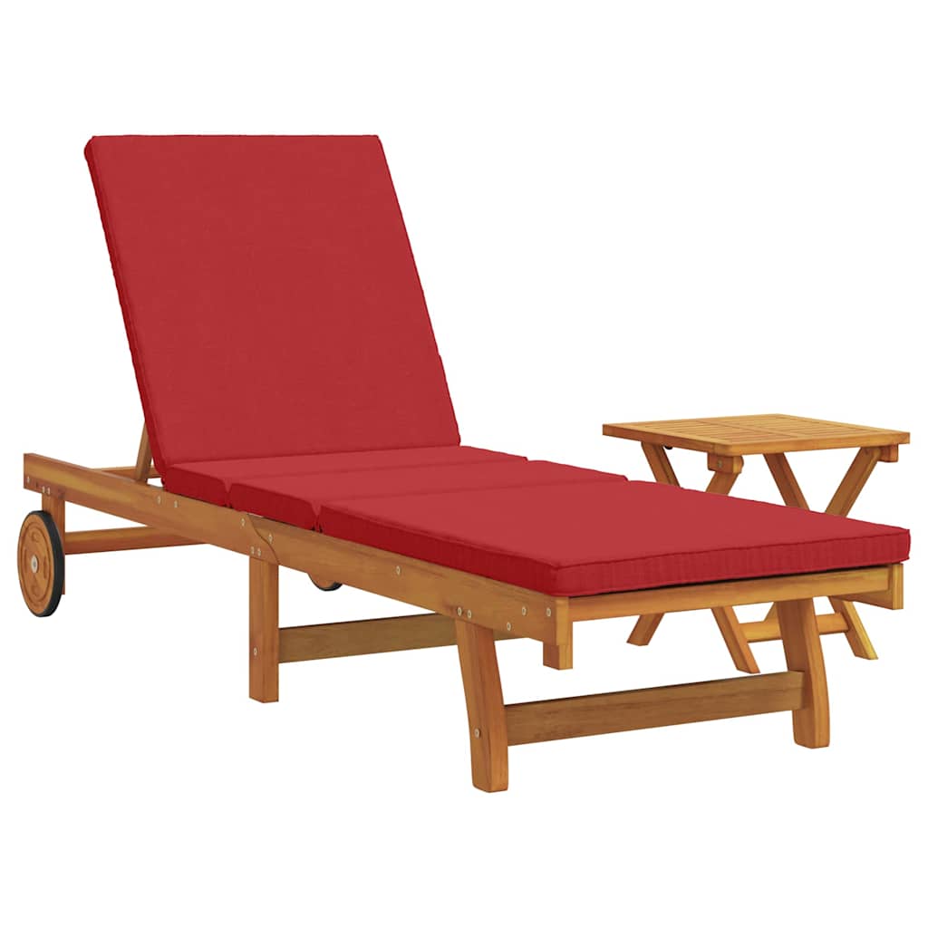 Solstol 1-person 2 pcs Brun Solid akasietre vidaXL