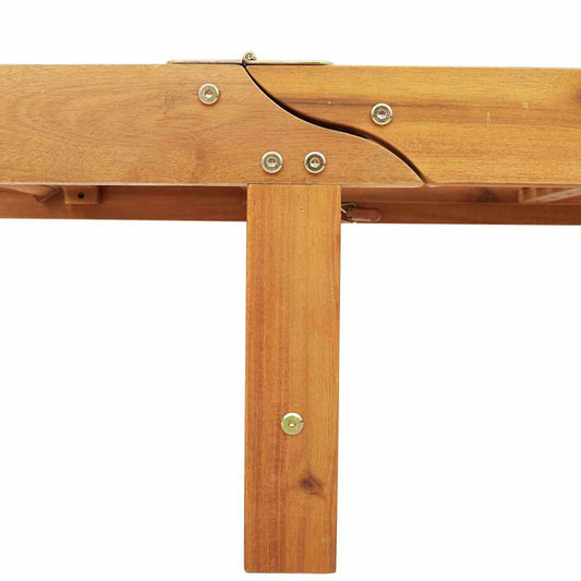 Solstol 2-person 3 pcs Brun Solid akasietre vidaXL