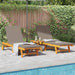 Solstol 2-person 3 pcs Brun Solid akasietre vidaXL