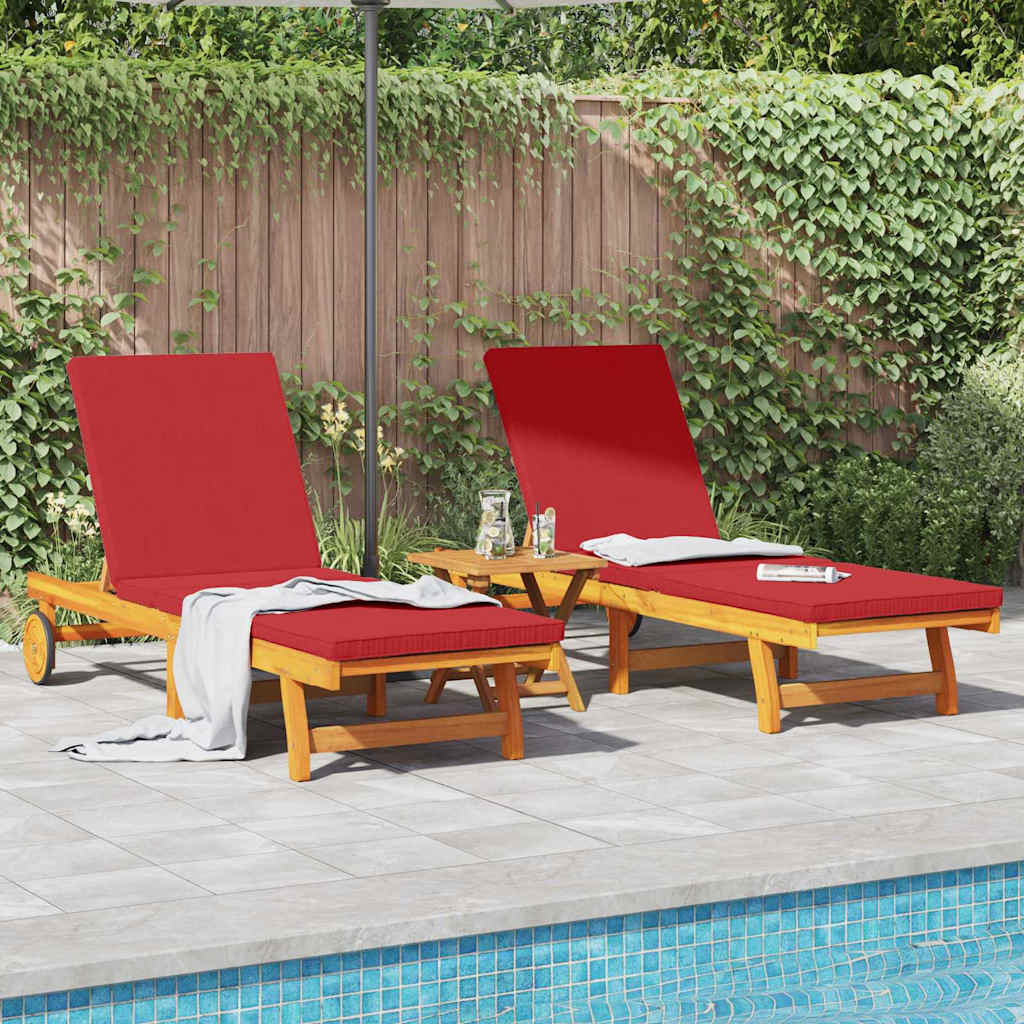Solstol 2-person 3 pcs Brun Solid akasietre vidaXL