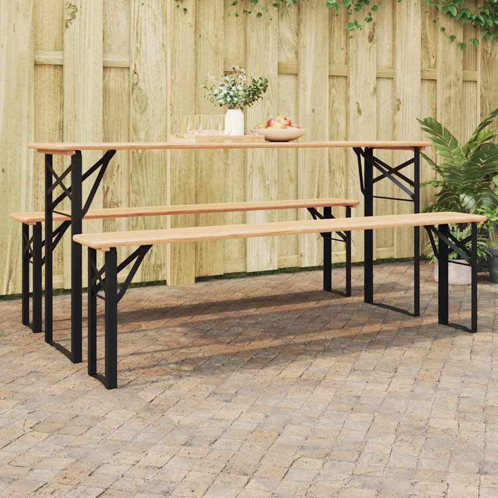 Øl bordbein 2 pcs Svart 39 x 3 x 75 cm Pulverlakkert stål vidaXL