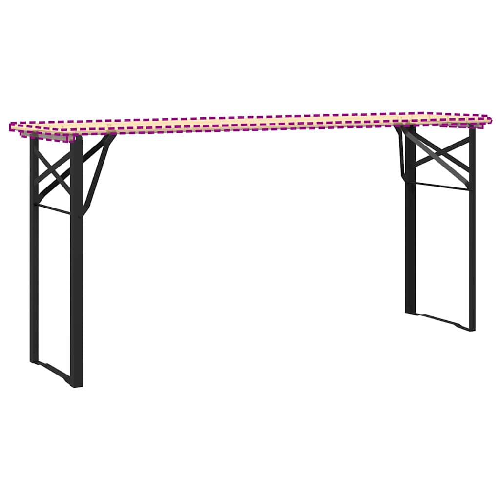 Øl bordbein 2 pcs Svart 39 x 3 x 75 cm Pulverlakkert stål vidaXL