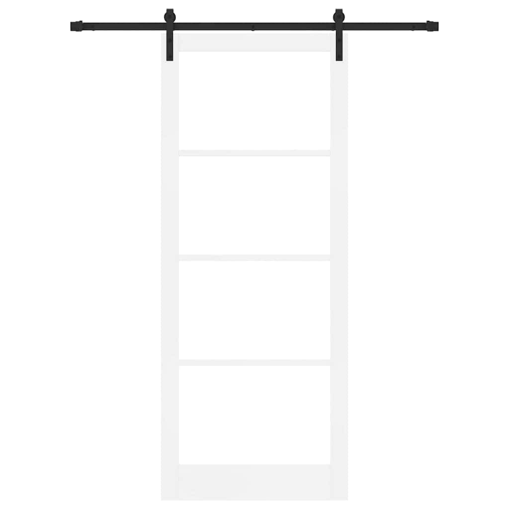 Skyvedør ORKDAL Hvit og svart 93 x 232 cm