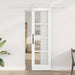 Skyvedør ORKDAL Hvit 61 x 198,5 cm Massivt furutre og glass