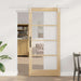 Skyvedør ORKDAL Naturlig 93 x 202 cm Massivt furutre og glass