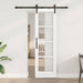 Skyvedør ORKDAL Hvit 61 x 198,5 cm Massivt furutre og glass