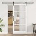Skyvedør ORKDAL Hvit 93 x 202 cm Massivt furutre og glass