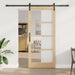 Skyvedør ORKDAL Naturlig 93 x 211 cm Massivt furutre og glass