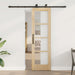 Skyvedør ORKDAL Naturlig og svart 61 x 198,5 cm