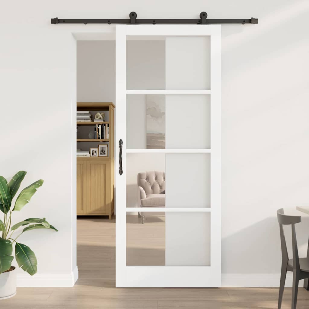 Skyvedør ORKDAL Hvit og svart 93 x 232 cm