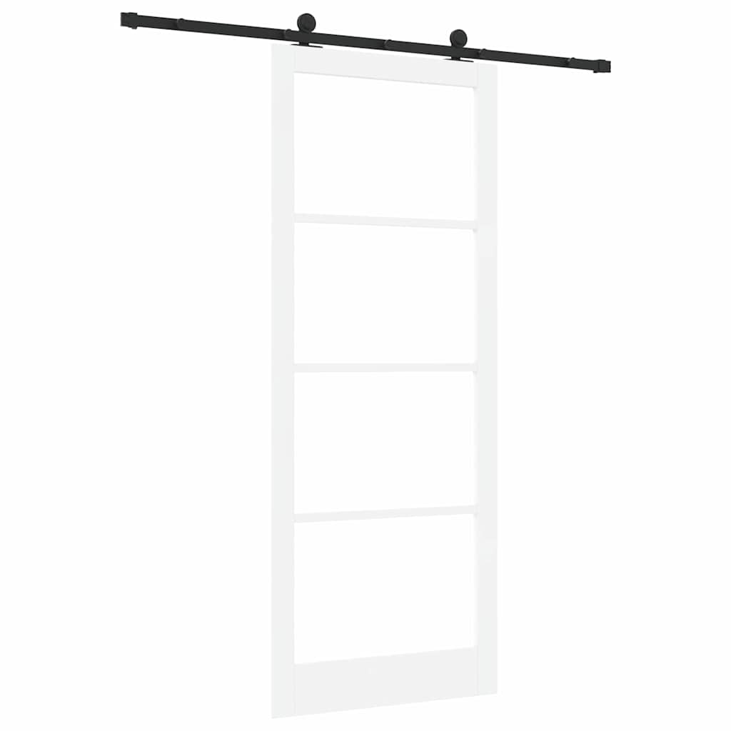 Skyvedør ORKDAL Hvit og svart 93 x 232 cm