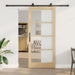 Skyvedør ORKDAL Naturlig 93 x 211 cm Massivt furutre og glass