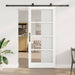 Skyvedør ORKDAL Hvit 93 x 211 cm Massivt furutre og glass