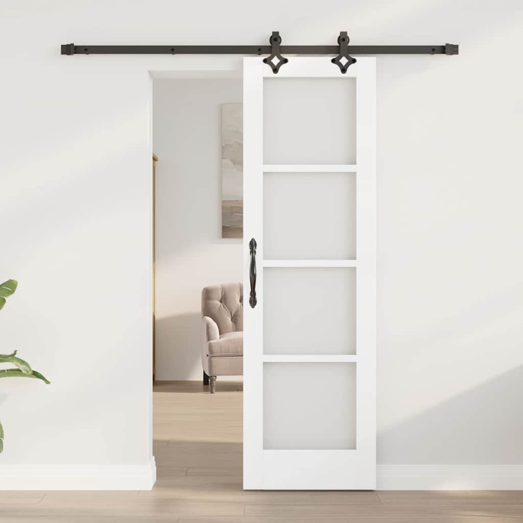 Skyvedør ORKDAL Hvit og svart 61 x 198,5 cm