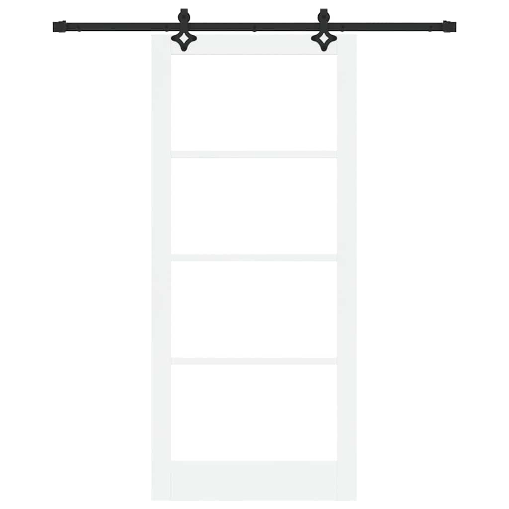 Skyvedør ORKDAL Hvit og svart 93 x 211 cm